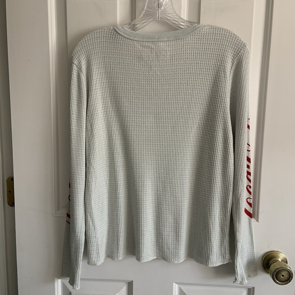 Coca Cola Logo Waffle Knit Thermal by Chaser women sz S Nostalgia Memorabilia - Picture 8 of 14